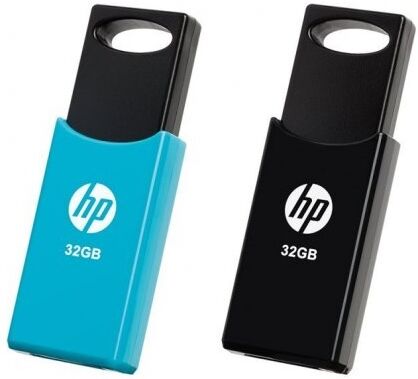 Hp Pack 2x Pen Drive 32gb Usb 2.0 (preto/azul) - Hp