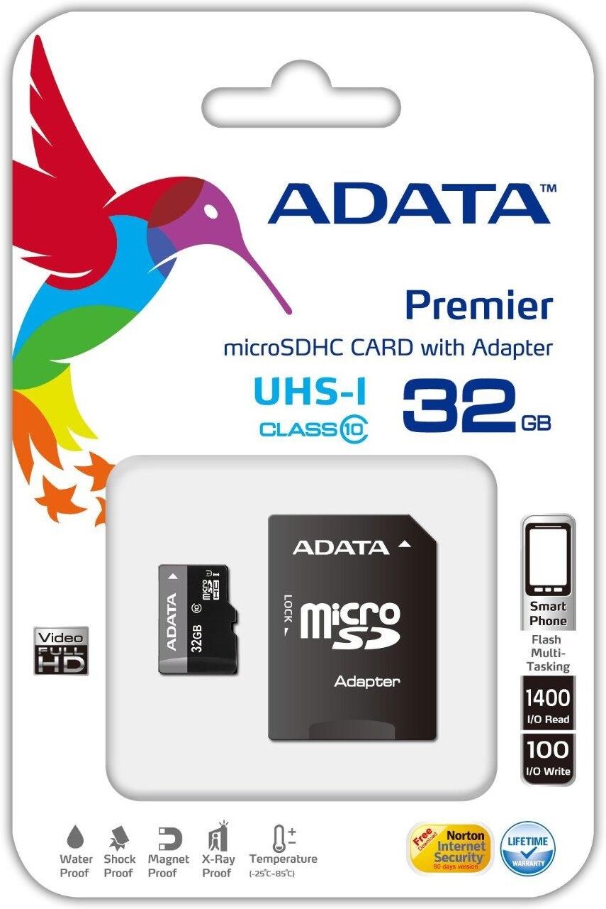 A-data Cartão Memória Microsdhc 32gb Uhs-i U1 (class10) - Adata