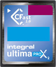 INTEGRAL Cart�o CFast Ultima Pro X2 32GB 3466x