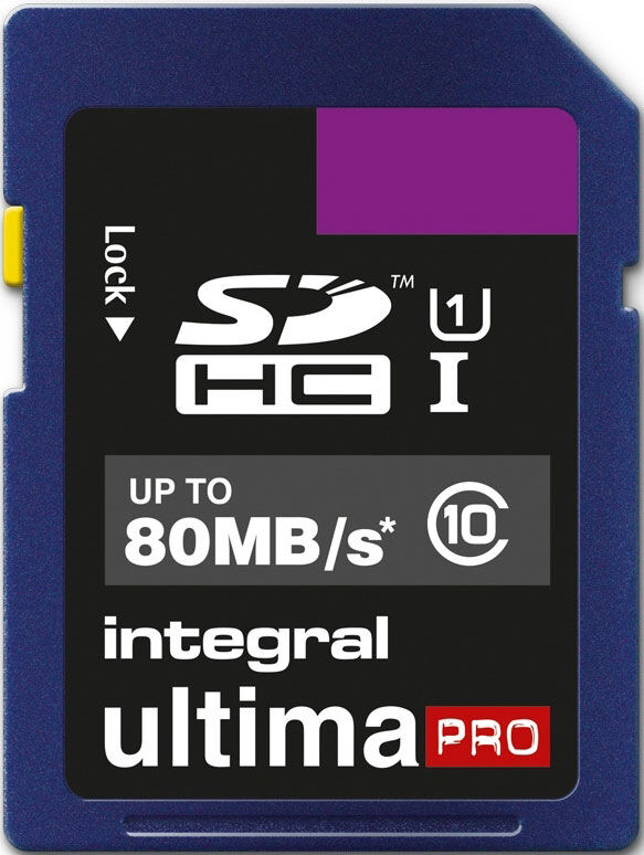 INTEGRAL Cart�o SDHC Ultima Pro 16GB (80MB/s) (Class 10)
