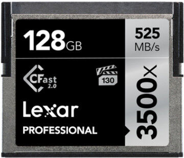 Lexar Cart�o CFast 2.0 Professional 128GB 3500x