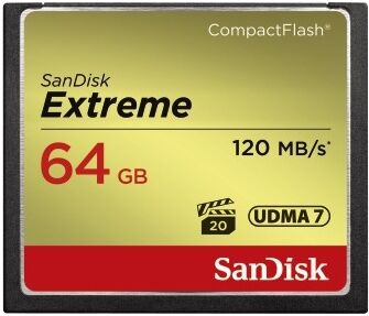 SanDisk Cart�o Compact Flash Extreme 64GB (120/85MB/s)
