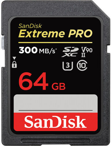 SanDisk Cart�o SDXC Extreme Pro UHS-II 64GB (300MB/s)