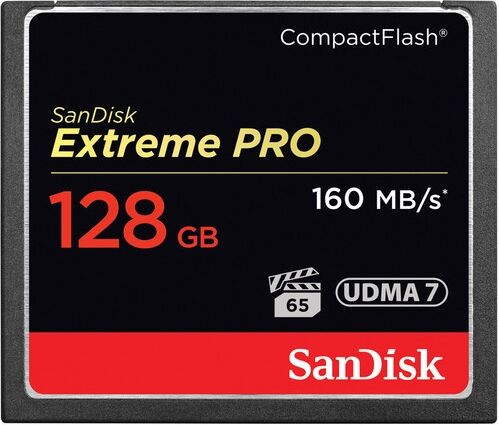 SanDisk Cart�o Compact Flash Extreme Pro 128GB 160 MB/s