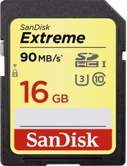 SanDisk Cart�o SDHC Extreme 16GB UHS-1 (90MB/s) (Class 10)