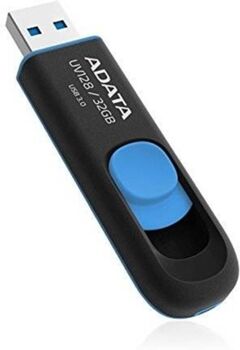 Adata Pen USB UV128 32GB Preto e Azul