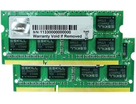 Gskill Memória RAM DDR3 F3-1600C11D-8GSL (2 x 4 GB - 1600 MHz - CL 11 - Verde)