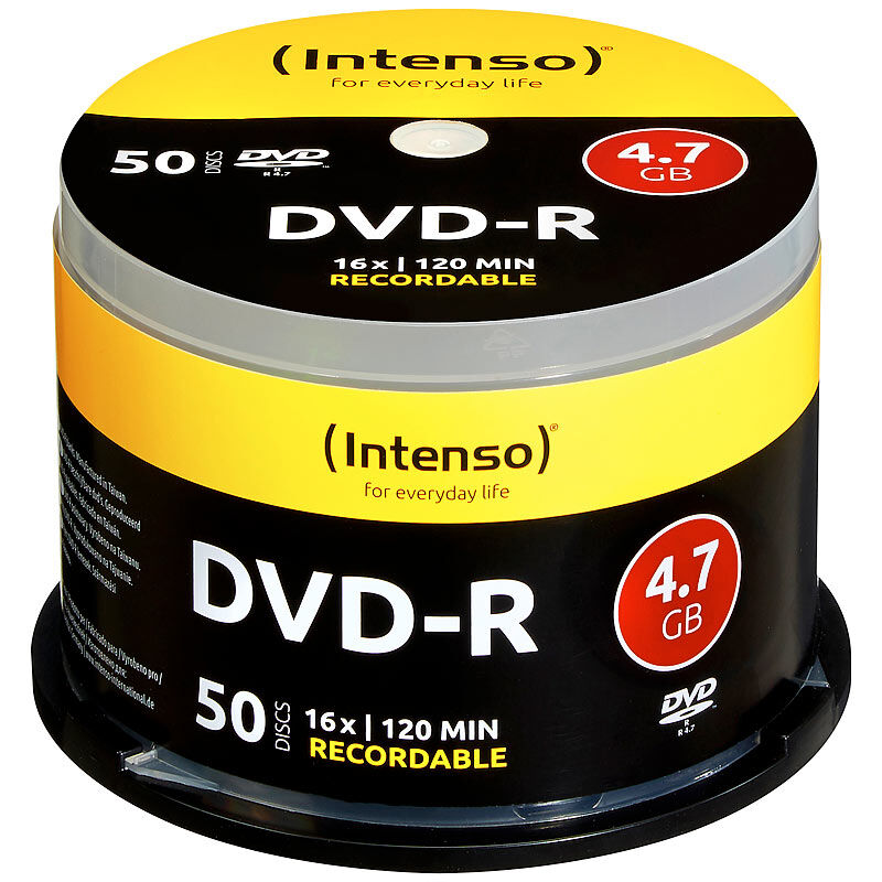 Intenso DVD-R 4.7GB 16x, 50er-Spindel