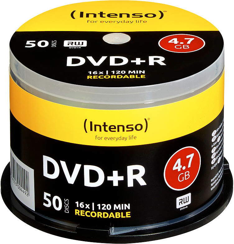 Intenso DVD+R 4.7GB 16x, 50er-Spindel