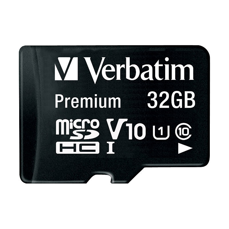 Verbatim Premium microSDHC-Speicherkarte 32 GB, 90 MB/s, Class 10, U1