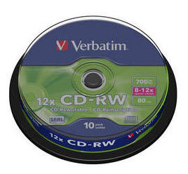 Verbatim CD-RW Verbatim (43480) 700MB / 12x Speed (10er Pack)