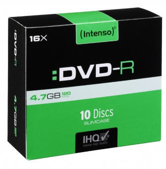 Intenso DVD-R Intenso 4101652 - 4.7GB - 10er Pack
