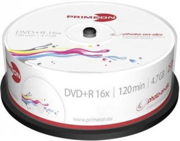 Primeon DVD+R Primeon - 4.7GB - geeignet bis 16x (25er Spindel)