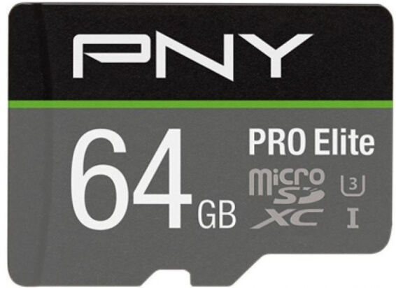 PNY microSDXC-Card Elite Pro Class10 / UHS-I U3 / A1 / V30 - 64GB