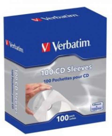 Verbatim 49976 - CD/DVD-Hüllen Papier 100er Pack