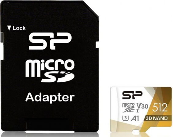 Silicon Power Superior Pro microSDXC - UHS-I U3, A1, Class 10 - 512GB