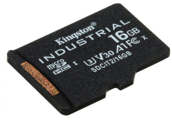 Kingston Industrial Temperature Gen2 R100 microSDHC Card / UHS-I U3, A1, Class 10 - 16GB