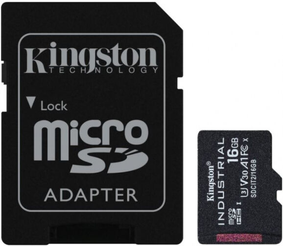 Kingston Industrial Temperature Gen2 R100 microSDHC Card / UHS-I U3, A1, Class 10 - 16GB