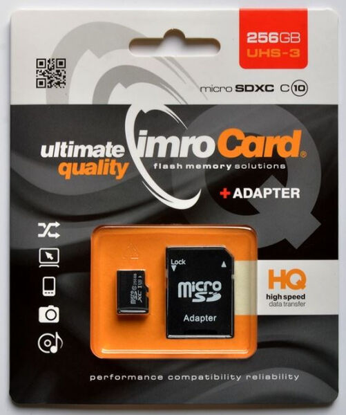 Divers Imro microSDXC-Card UHS-3 - 256GB