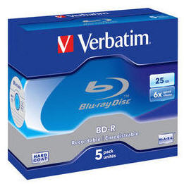 Verbatim BD-R 25GB - bis 6x Speed - 5er Pack