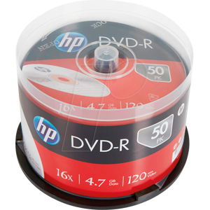 Hewlett Packard HP DME00025WIP - DVD-R 4.7GB/120Min, 50-er Cakebox, bedruckbar