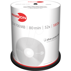 PRIMEON PRIM 2761103 - CD-R 80Min/700MB, 100-er Cakebox