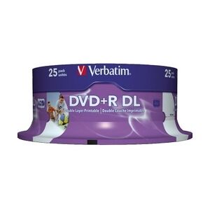 Verbatim DVD+R 43667 8x 8,5GB DL 240Min. Spindel 25 St./Pack.