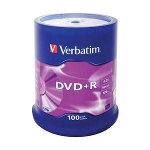 Verbatim DVD+R Matt Silver 4,7 GB 100 Stück(e)