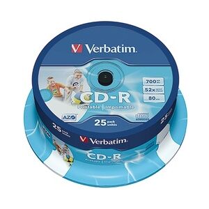 Verbatim CD-R 43439 52x 700MB 80Min. Spindel 25 St./Pack.