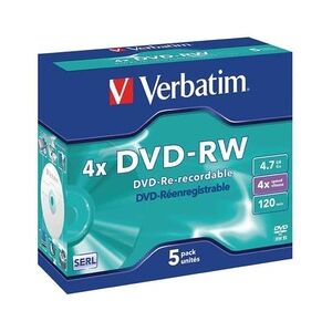 Verbatim DVD-RW 5erPack 4.7GB/120M
