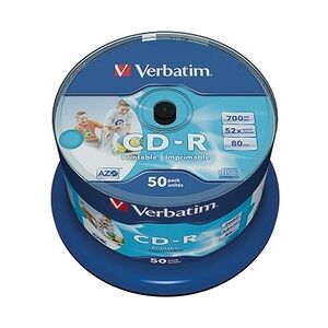 Verbatim CD-R 43438 52x 700MB 80Min. Spindel 50 St./Pack.