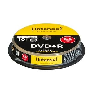 Intenso 1x10 DVD+R 8.5GB 8x Double Layer printable 8,5 GB DVD+R DL 10 Stück(e)