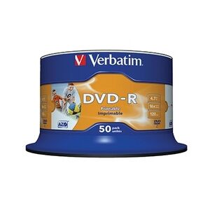 Verbatim DVD-R 43533 16x 4,7GB 120Min. 50 St./Pack.