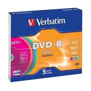 Verbatim DVD-R Colour 4,7 GB 5 Stück(e)