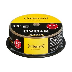 Intenso DVD+R 8.5GB 8x Double Layer 25er Cakebox 8,5 GB DVD+R DL 25 Stück(e)