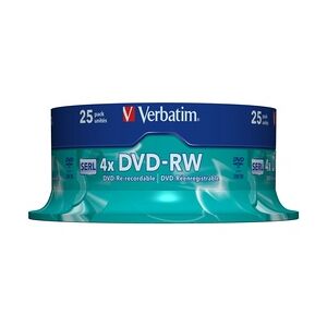 Verbatim DVD-RW Matt Silver 4,7 GB 25 Stück(e)