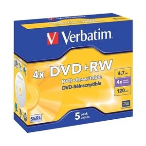 Verbatim DVD+RW 5erPack 4.7GB/120M