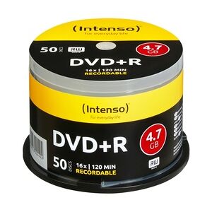 Intenso 4111155 DVD-Rohling 4,7 GB DVD+R 50 Stück(e)