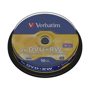 Verbatim DVD+RW Matt Silver 4,7 GB 10 Stück(e)