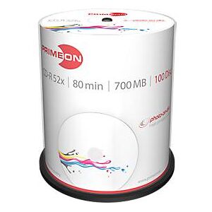 PRIMEON CD-R, bedruckbar, 52fach, 700 MB/80 min, 100er-Spindel