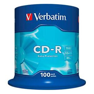 Verbatim CD-R, bis 52fach, 700 MB/ 80 min, 100er-Spindel