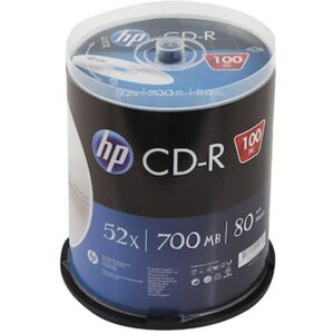 Hp - Cd-R, 80min, 700mb, 52x Cakebox, Pck=100 Stück, Cre00021lwip