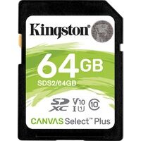 Kingston SDS2/64GB - SDXC-Speicherkarte, 64 GB, Canvas Select Plus