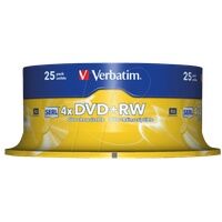 Verbatim 43489 - Verbatim DVD+RW 4,7GB, 25er-Spindel