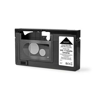 Nedis VHS Converter   Konvertering: VHS-C til VHS   Plug and play   Sort
