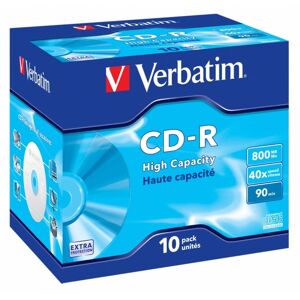Verbatim CD-R High Capacity 40x 800MB 10 Pack Jewel Case Extra Protection