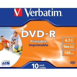 Verbatim Dvd-R 4,7gb Printable, 10 Stk