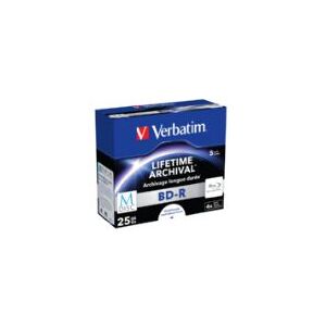 Verbatim M-Disc - 5 x BD-R - 25 GB 4x - printbar overflade for ink jet - cd-boks