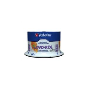 Verbatim Life Series - 50 x DVD+R DL - 8.5 GB (240min) 8x - printbar overflade - spindle