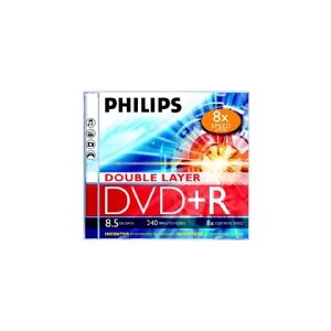 Philips DR8S8J05C - 5 x DVD+R DL - 8,5 GB (240 min.) 8x - cd-box